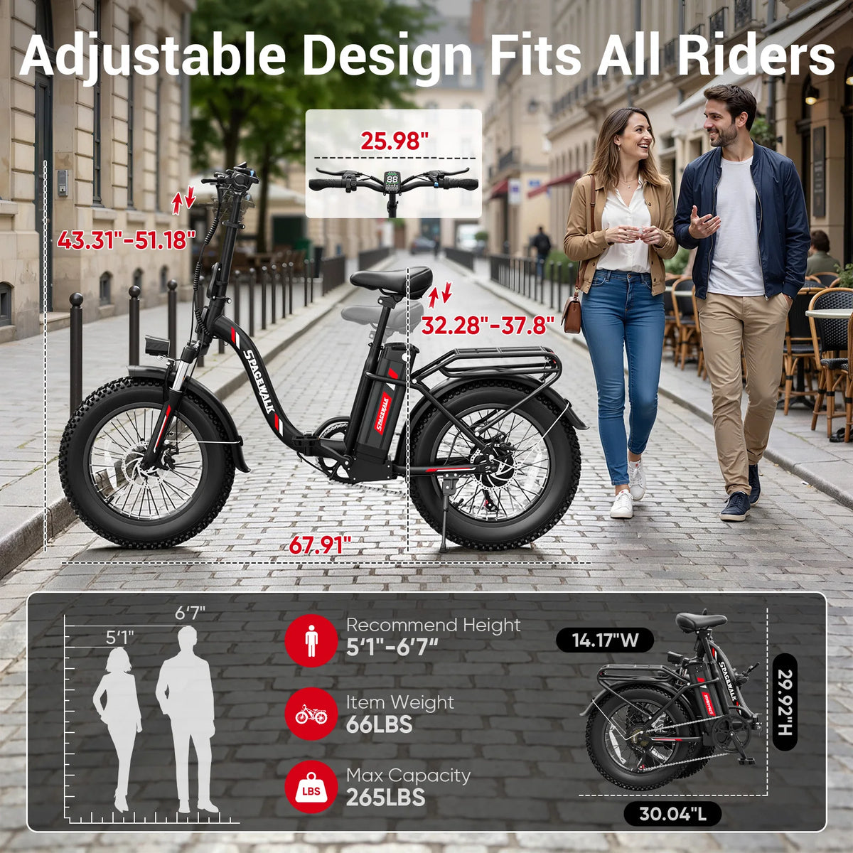 Spacewalk EB012 Folding E-Bike